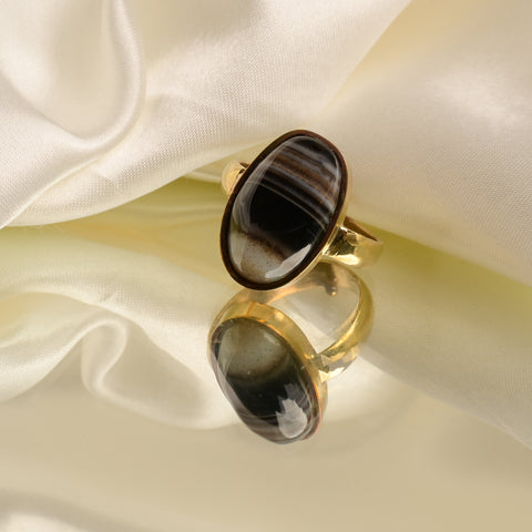 Hakik Stone Ring or Agate Ring